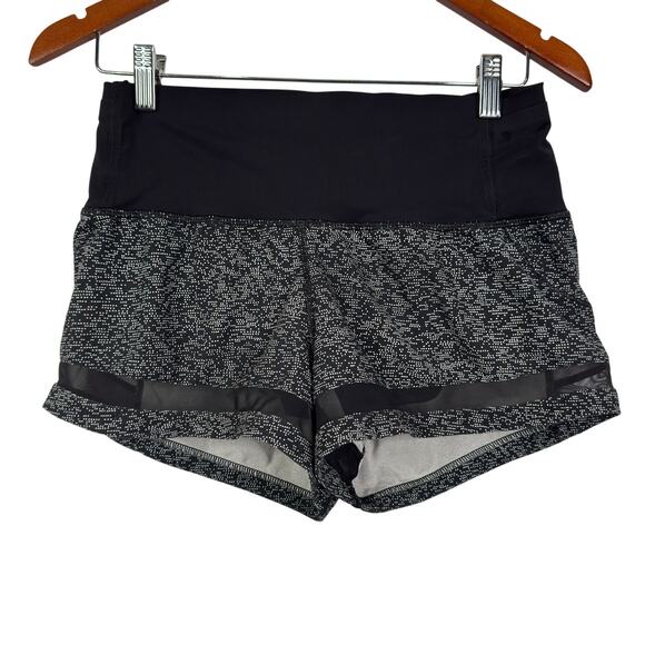 Lululemon Pace Perfect Short 3" Soundwave White Black Size 4 - Picture 9 of 12